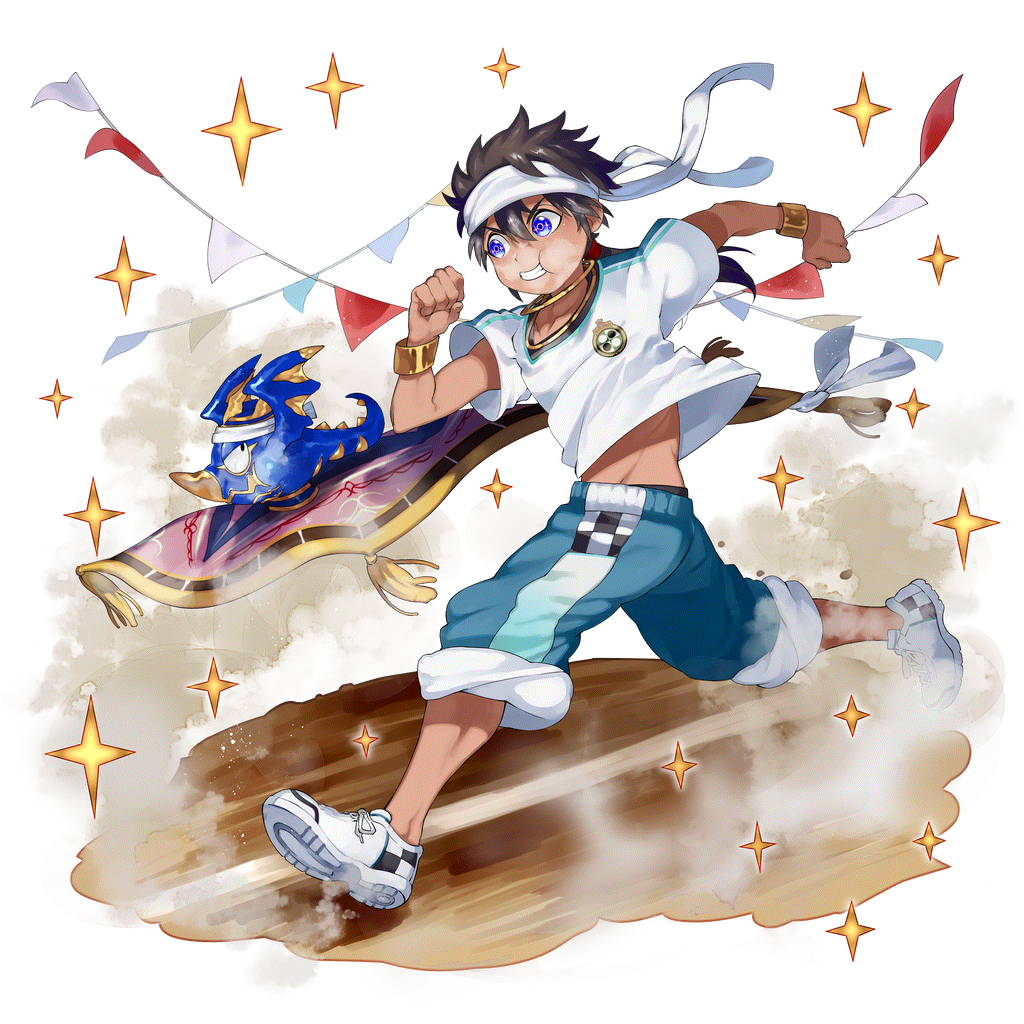 [粉まみれの接戦]アラジンのキャラクター画像