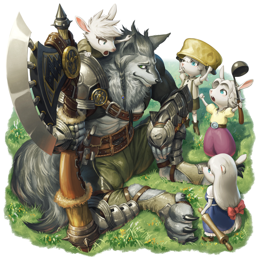 [子守り狼]ヴォルフと子山羊のキャラクター画像