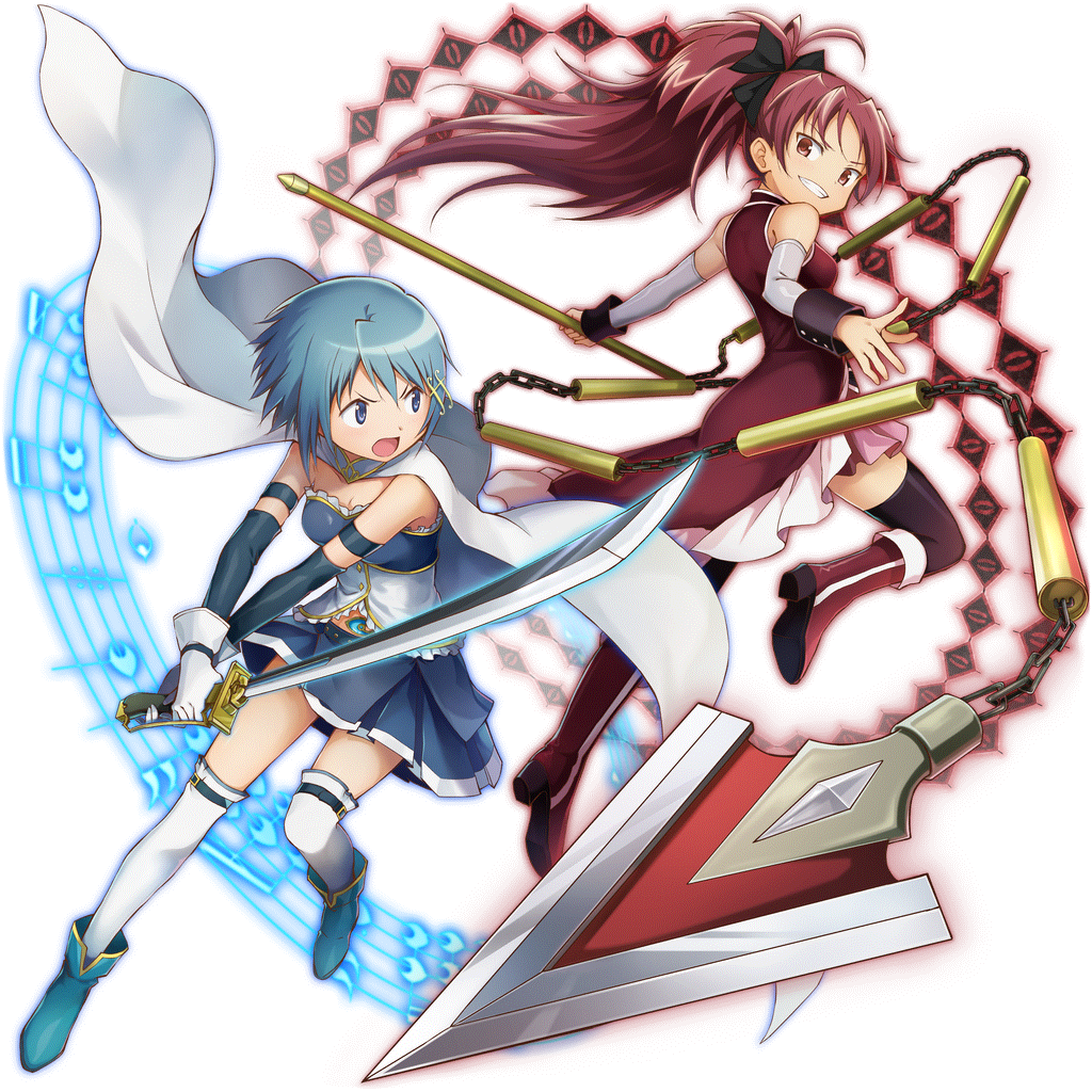 さやか＆杏子のキャラクター画像