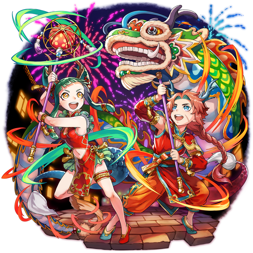 [新春の龍舞]龍麗＆香蘭のキャラクター画像