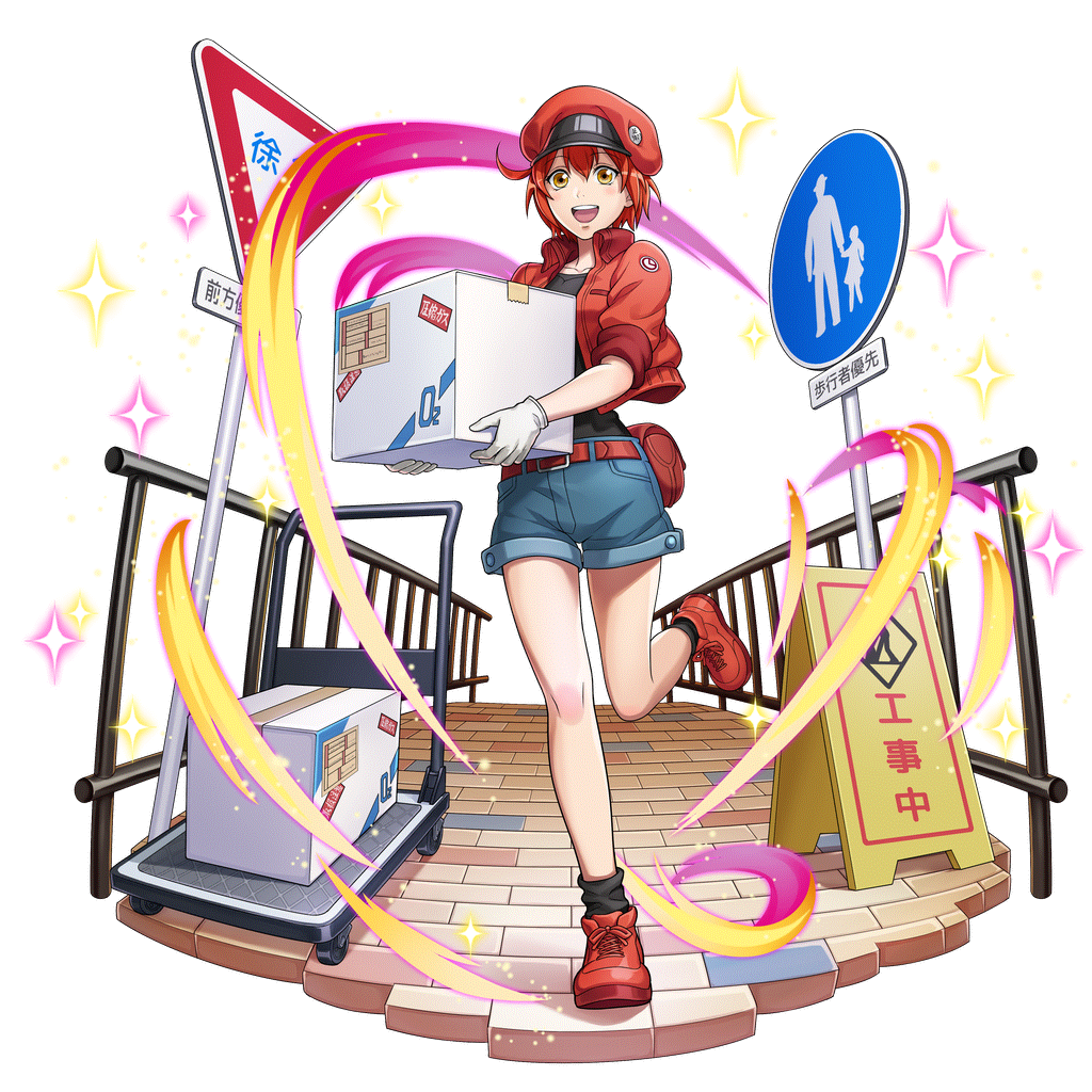 [今日も元気に！]赤血球のキャラクター画像