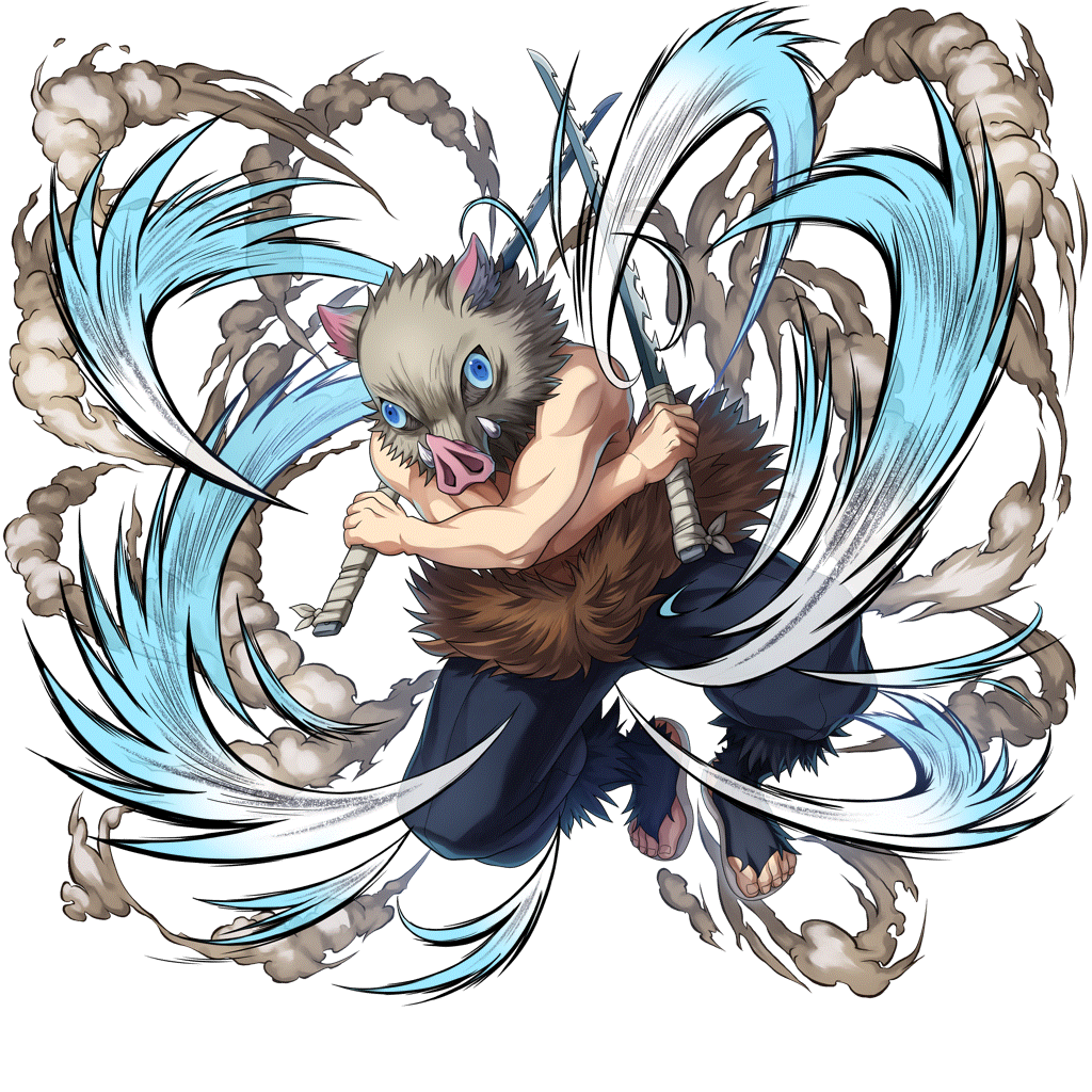 [猪頭の剣士]嘴平伊之助のキャラクター画像