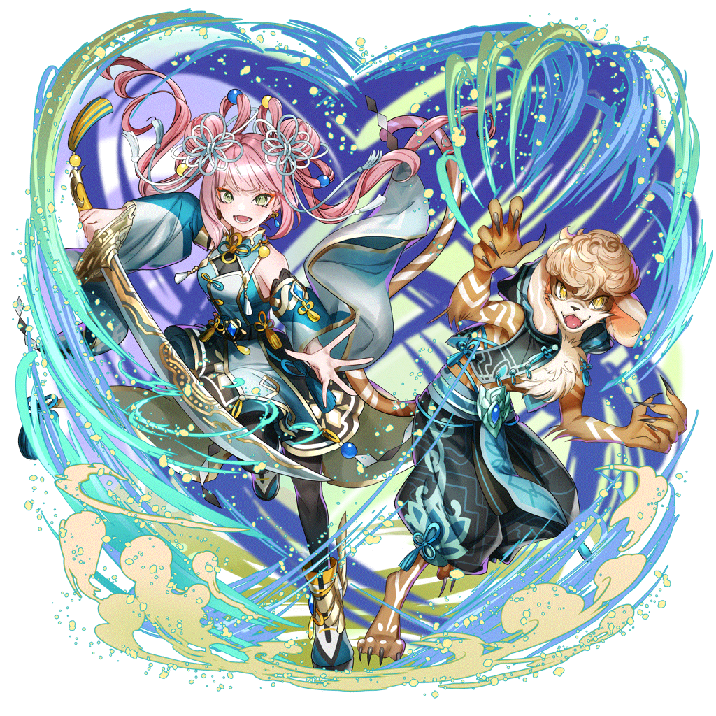 [絆の堅守]ジャラ＆ニィニーのキャラクター画像