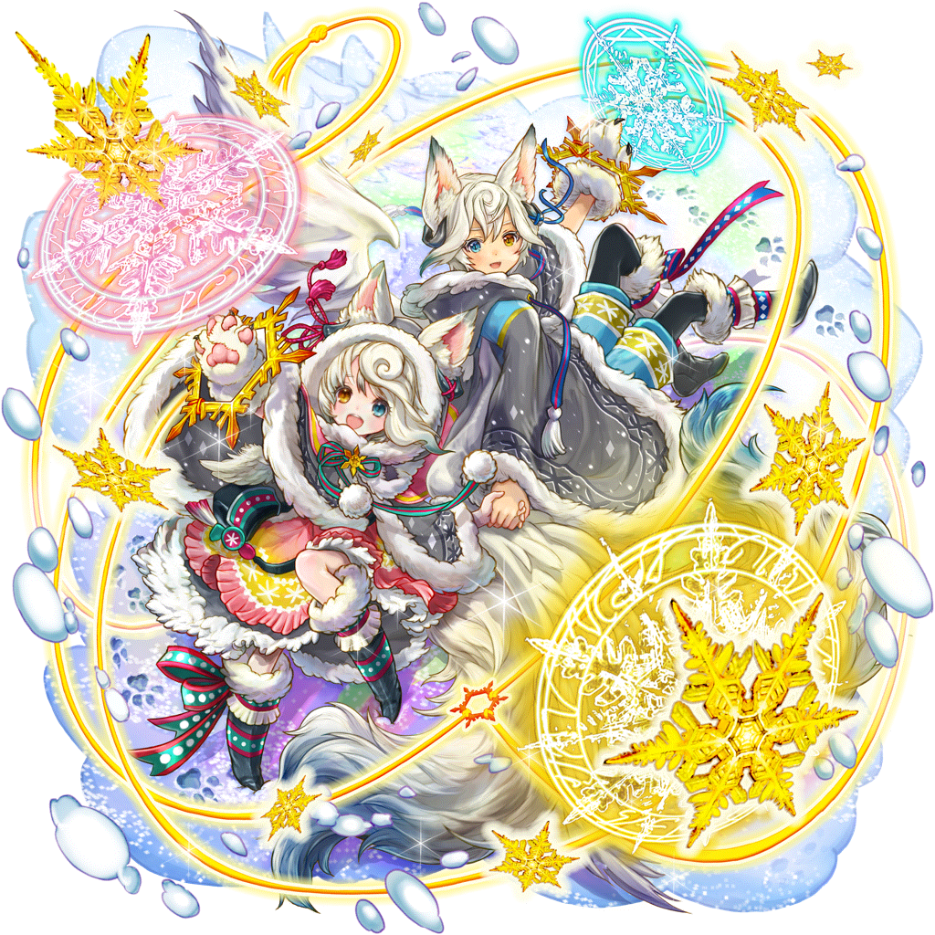 [白銀の双狼]フェン＆リルのキャラクター画像