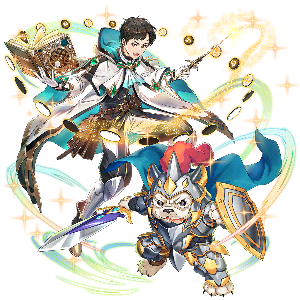 [白黒王]じゃんぷ＆クー・シーのキャラクター画像