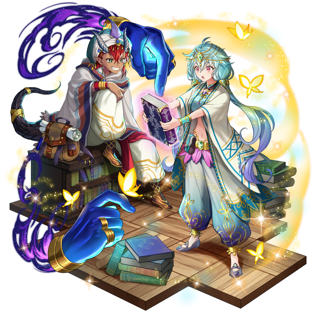 [謎の本]アリババ＆モルジアナのキャラクター画像