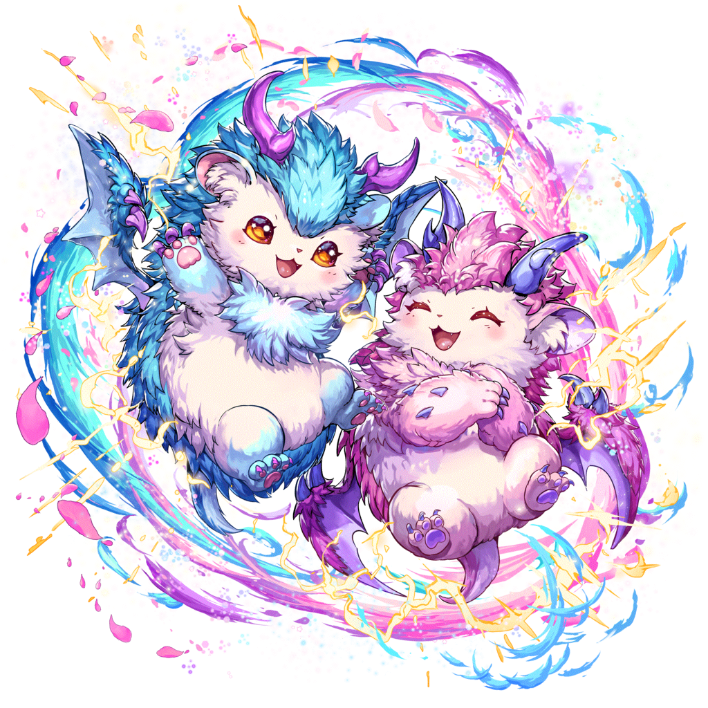 [ちいさな精竜]にに＆もものキャラクター画像
