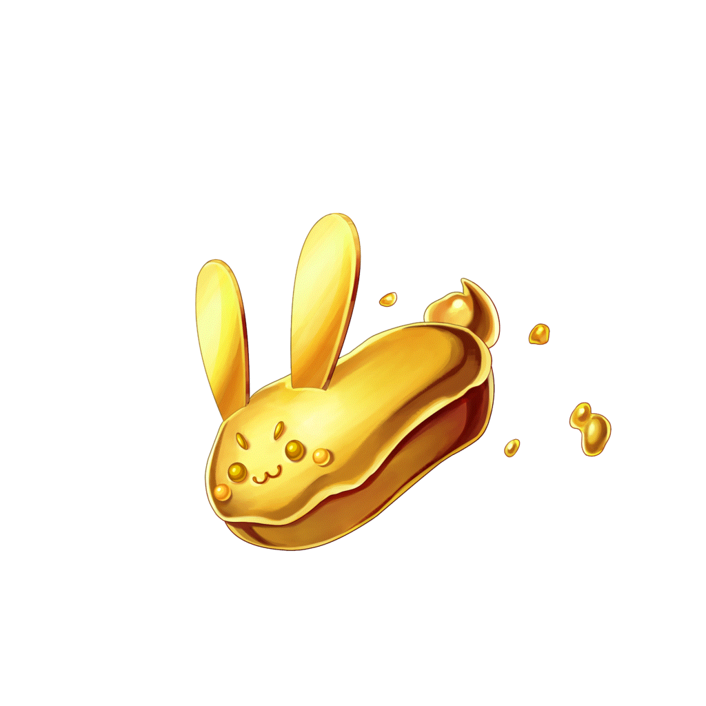 金色・エクレアうさぎのキャラクター画像