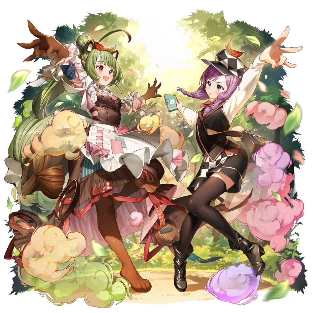 [やっぱり狸愛]クゥパ＆いちこのキャラクター画像