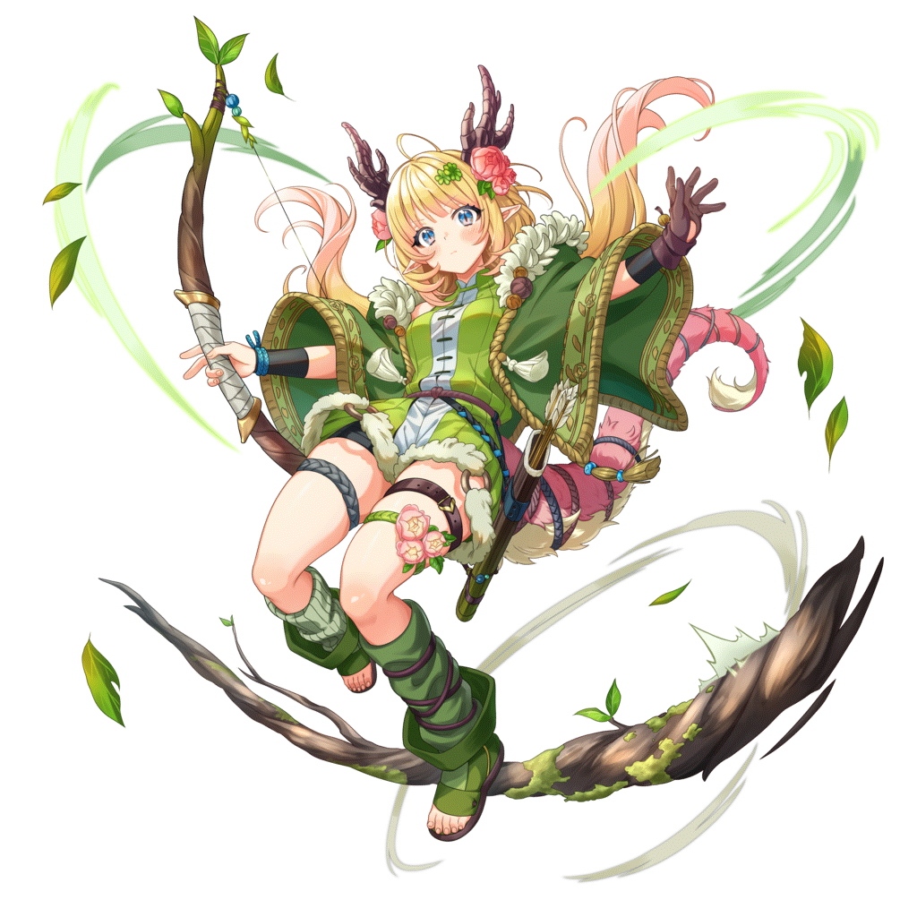 [森の竜人娘]リーフレットのキャラクター画像