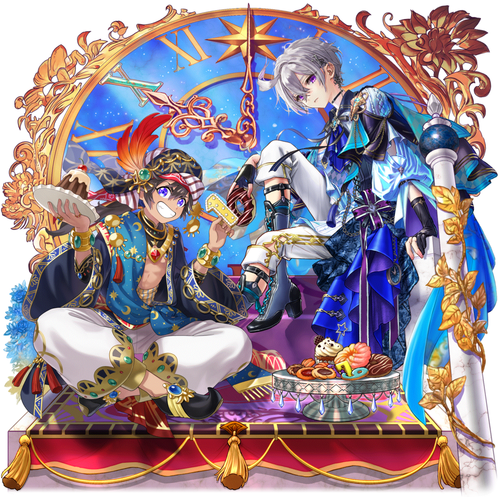 [友と祝う時]エンデガ＆アラジンのキャラクター画像