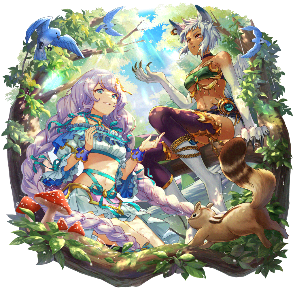 [雨上がり]マニアレ＆ユービアのキャラクター画像